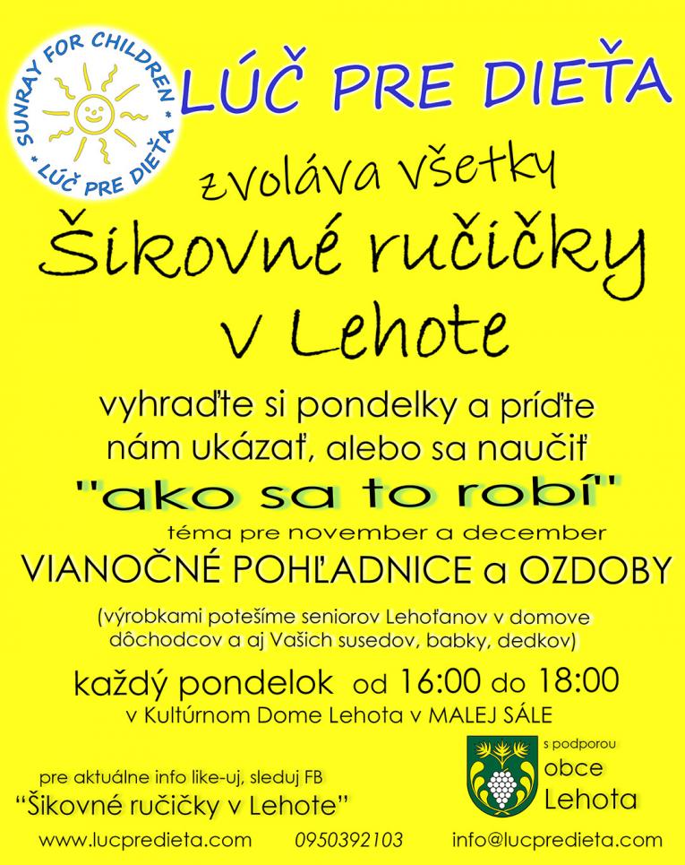 Šikovné ručičky v Lehote Šikovné ručičky v Lehote